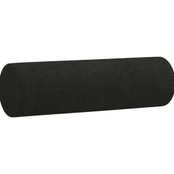 vidaXL Juego de sofás con cojines 3 piezas tela Negro