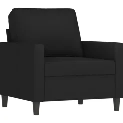 vidaXL Juego de sofás con cojines 4 piezas terciopelo Negro Clearance