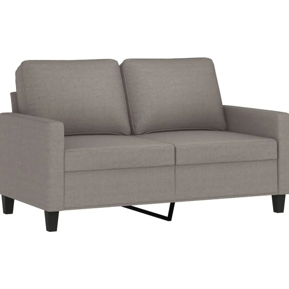 vidaXL Juego de sofás con cojines 3 piezas tela gris taupe Taupé Online