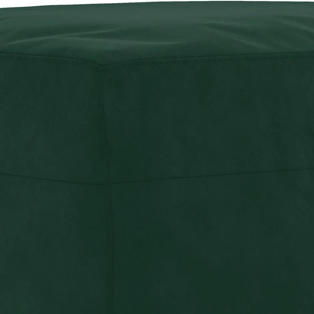 vidaXL Juego de sofás con cojines 3 piezas terciopelo Verde oscuro Sale