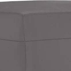 vidaXL Juego de sofás con cojines 3 piezas cuero sintético Gris Sale
