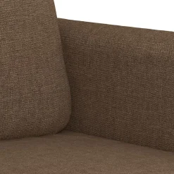 vidaXL Juego de sofás con cojines 3 piezas tela marrón Marrón Sale