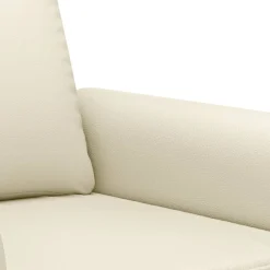 vidaXL Sofás-Juego de sofás con cojines 3 piezas cuero sintético