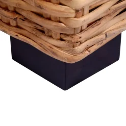 vidaXL Juego de sofás con cojines 2 piezas ratán natural Hot