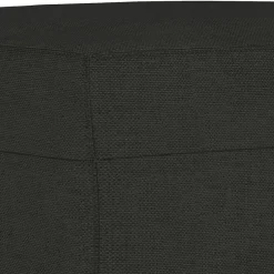 vidaXL Juego de sofás con cojines 3 piezas tela Negro Clearance