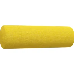 vidaXL Juego de sofás con cojines 2 piezas tela Amarillo claro Best