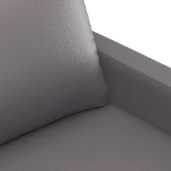 vidaXL Juego de sofás con cojines 4 piezas cuero sintético Gris Outlet