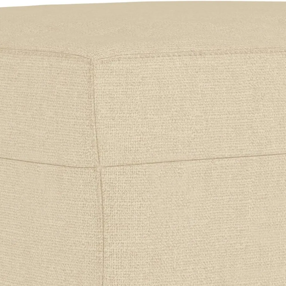 vidaXL Juego de sofás con cojines 3 piezas tela Crema Hot
