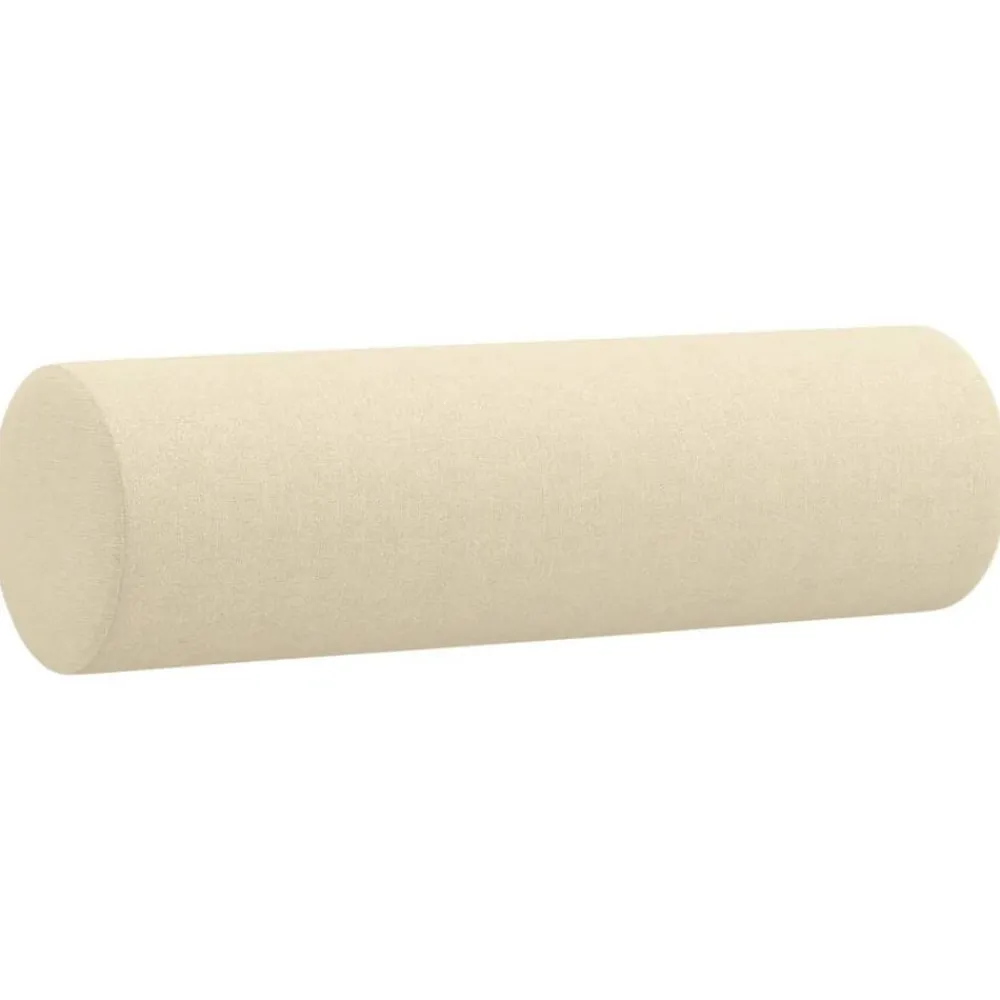 vidaXL Juego de sofás con cojines 3 piezas tela Crema Hot