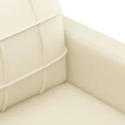 vidaXL Juego de sofás con cojines 2 piezas cuero sintético color Crema Online