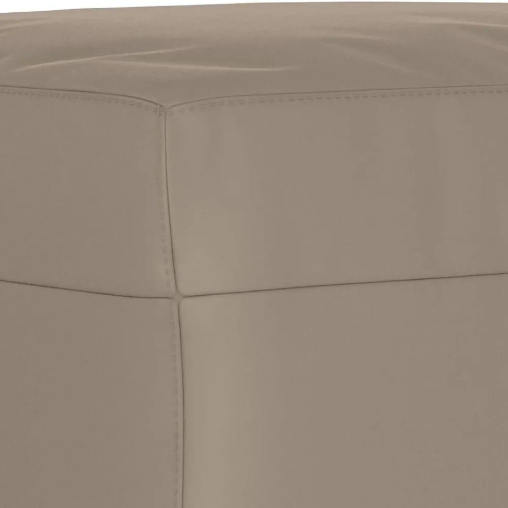 vidaXL Sofás-Juego de sofás con cojines 3 piezas tela microfibra taupe