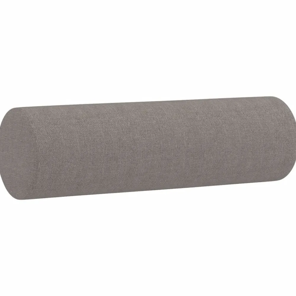 vidaXL Sofás-Juego de sofás con cojines 2 piezas tela gris taupe