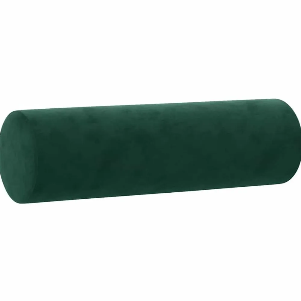 vidaXL Juego de sofás con cojines 2 piezas terciopelo Verde oscuro Hot
