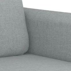 vidaXL Juego de sofás con cojines 3 piezas tela Gris claro Online