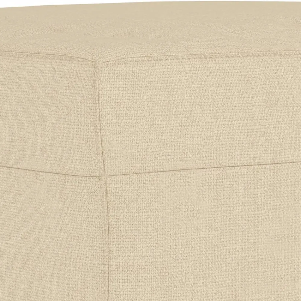 vidaXL Juego de sofás con cojines 3 piezas tela Crema New