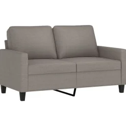 vidaXL Juego de sofás con cojines 3 piezas tela gris taupe Taupé Sale