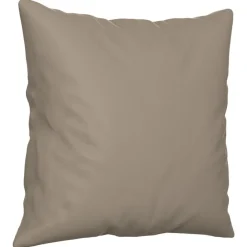 vidaXL Sofás-Juego de sofás con cojines 3 piezas tela microfibra gris taupe