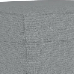 vidaXL Juego de sofás con cojines 3 piezas tela Gris claro Clearance