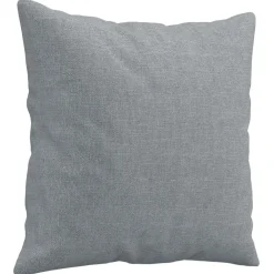 vidaXL Juego de sofás con cojines 3 piezas tela Gris claro Clearance