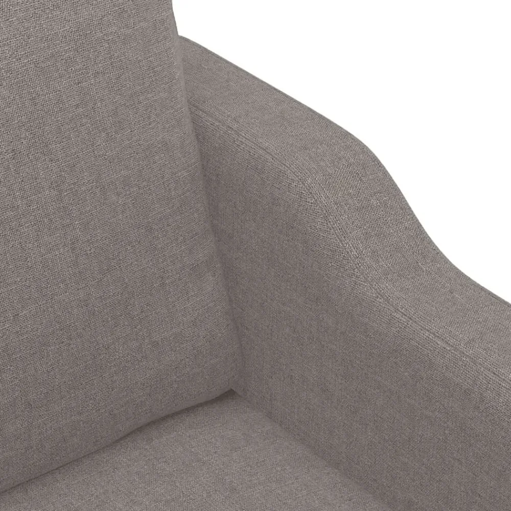 vidaXL Sofás-Juego de sofás con cojines 3 piezas tela gris taupe