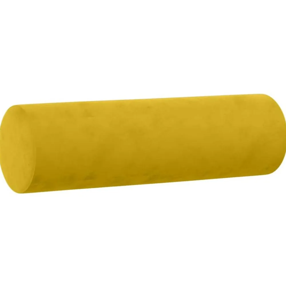 vidaXL Juego de sofás con cojines 2 piezas terciopelo Amarillo Sale