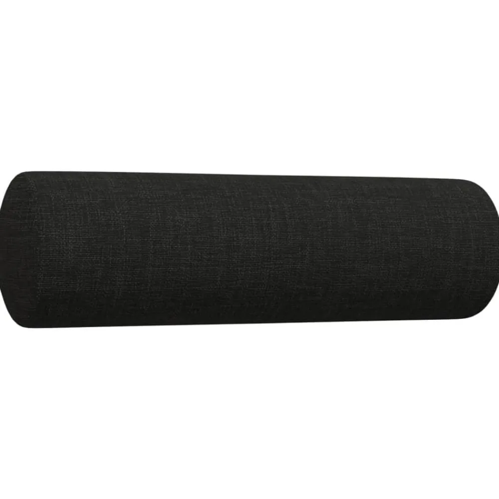vidaXL Juego de sofás con cojines 2 piezas tela Negro Online