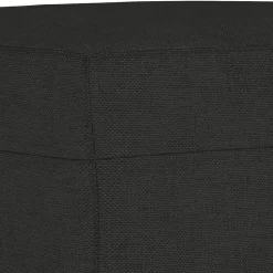 vidaXL Juego de sofás con cojines 3 piezas tela Negro Sale