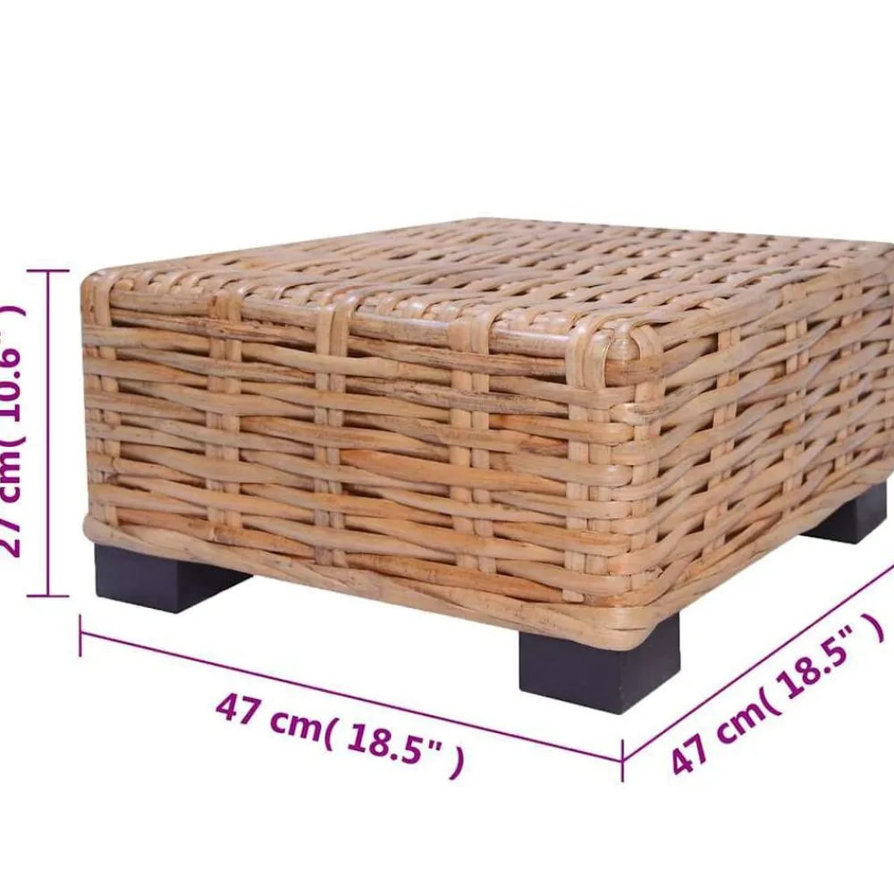vidaXL Juego de sofás de 27 piezas ratán natural Hot