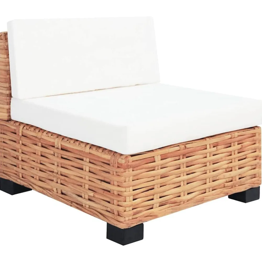vidaXL Juego de sofás de 27 piezas ratán natural Hot