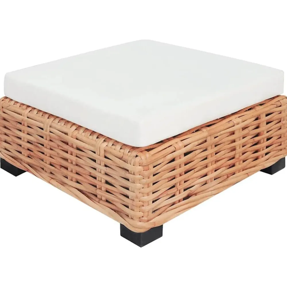 vidaXL Juego de sofás de 27 piezas ratán natural Hot