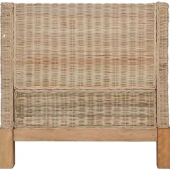 vidaXL Juego de sofás de 2 piezas con cojines de ratán natural Sale