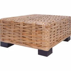 vidaXL Juego de sofás de 14 piezas ratán natural Online