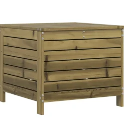 vidaXL Juego de sofás de jardín 7 pzas madera de pino impregnada Impregnado natural Outlet