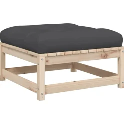 vidaXL Muebles De Jardín-Juego de sofás de jardín 5 pzas con cojines madera maciza pino