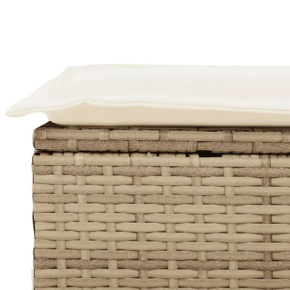 vidaXL Juego de sofás de jardín con cojines beige 8 pzas ratán PE beige y crema Outlet