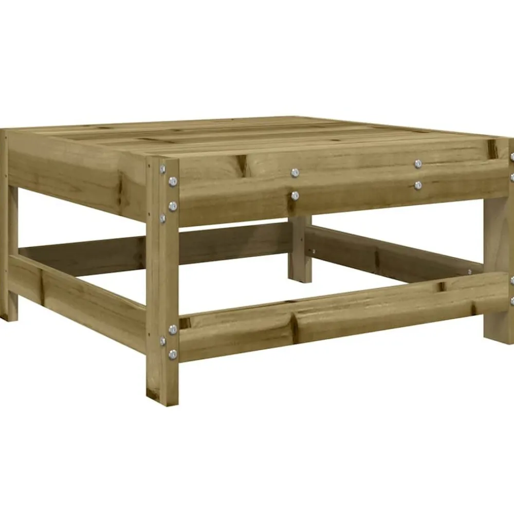 vidaXL Muebles De Jardín-Juego de sofás de jardín 8 pzas madera de pino impregnada