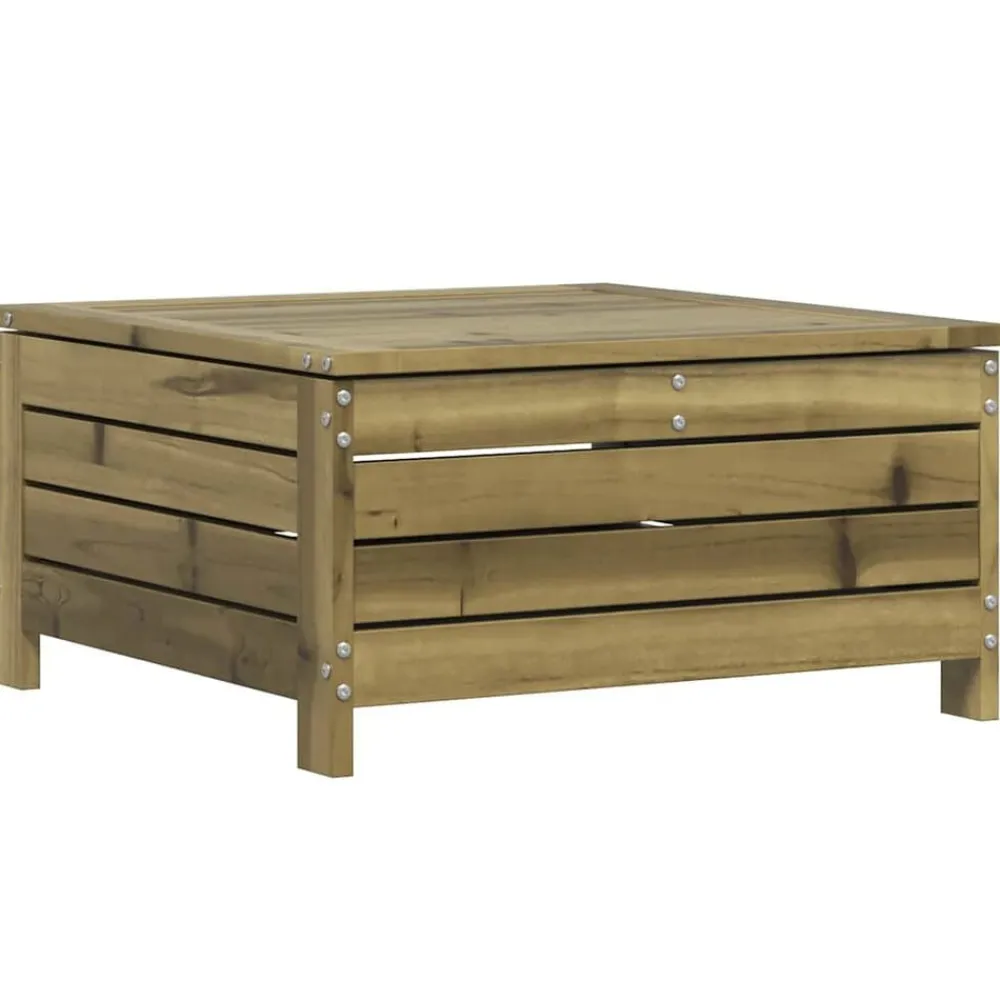 vidaXL Muebles De Jardín-Juego de sofás de jardín 8 pzas madera de pino impregnada