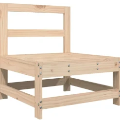 vidaXL Juego de sofás de jardín 8 pzas madera maciza de pino Outlet