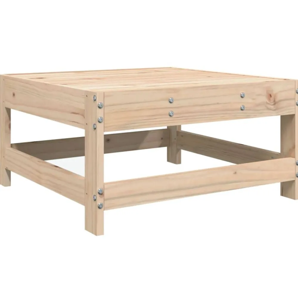 vidaXL Juego de sofás de jardín 8 pzas madera maciza de pino Outlet
