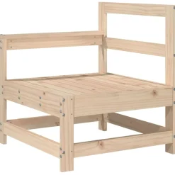 vidaXL Juego de sofás de jardín 8 pzas madera maciza de pino Outlet