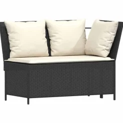 vidaXL Juego de sofás jardín con cojines 5 pzas ratán sintético gris gris y gris oscuro New