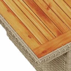 vidaXL Juego de sofás jardín con cojines beige 10 pzas ratán sintético beige y gris claro Hot