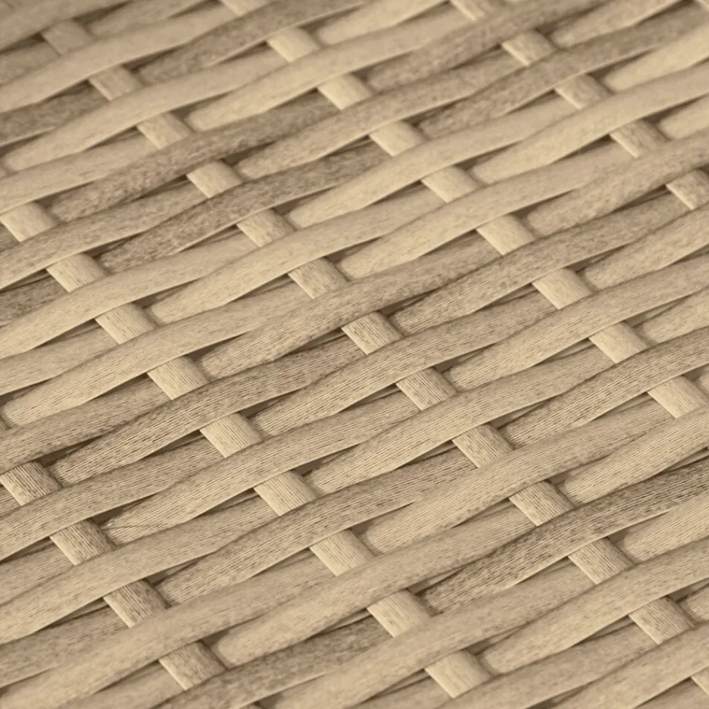 vidaXL Juego de sofás jardín con cojines 4 pzas ratán sintético beige beige y crema Sale