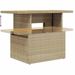 vidaXL Muebles De Jardín-Juego de sofás jardín con cojines 6 pzas ratán sintético beige