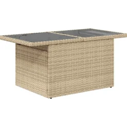 vidaXL Juego de sofás jardín con cojines 6 pzas ratán sintético beige beige y gris Hot