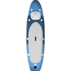 vidaXL Actividades Al Aire Libre-Juego de tabla paddle surf inflable azul 300x76x10 cm