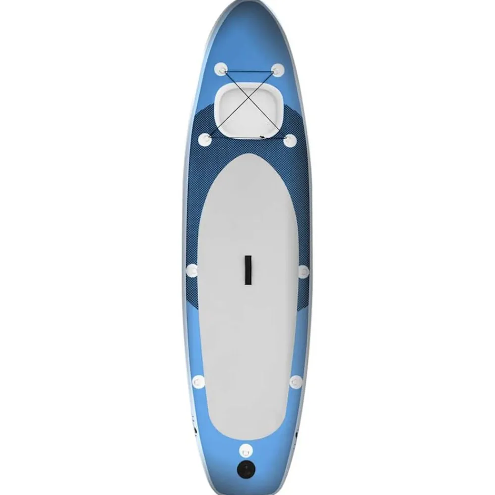 vidaXL Actividades Al Aire Libre-Juego de tabla paddle surf inflable azul 300x76x10 cm