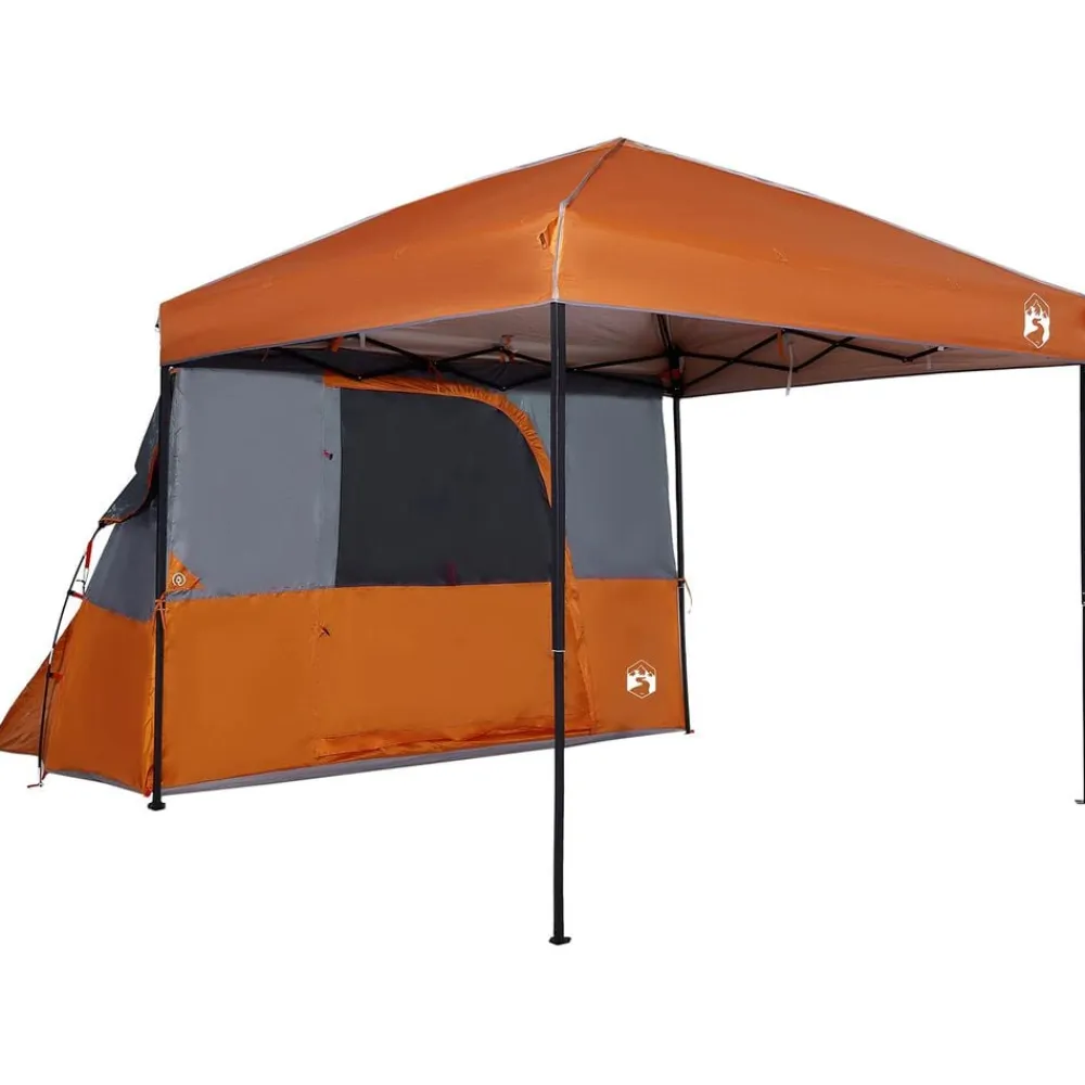 vidaXL Juego de Tienda de Camping 2 pcs Tafetán y Tela Naranja New