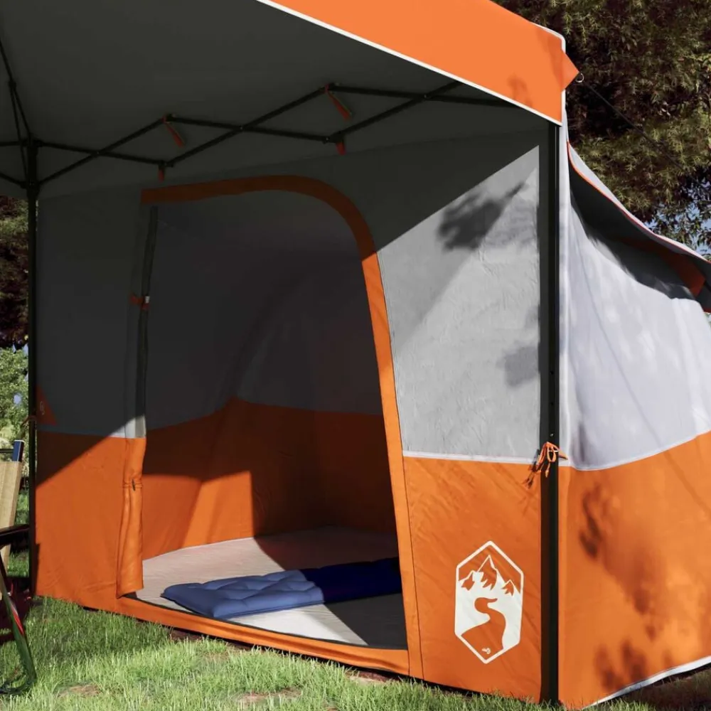 vidaXL Juego de Tienda de Camping 2 pcs Tafetán y Tela Naranja New