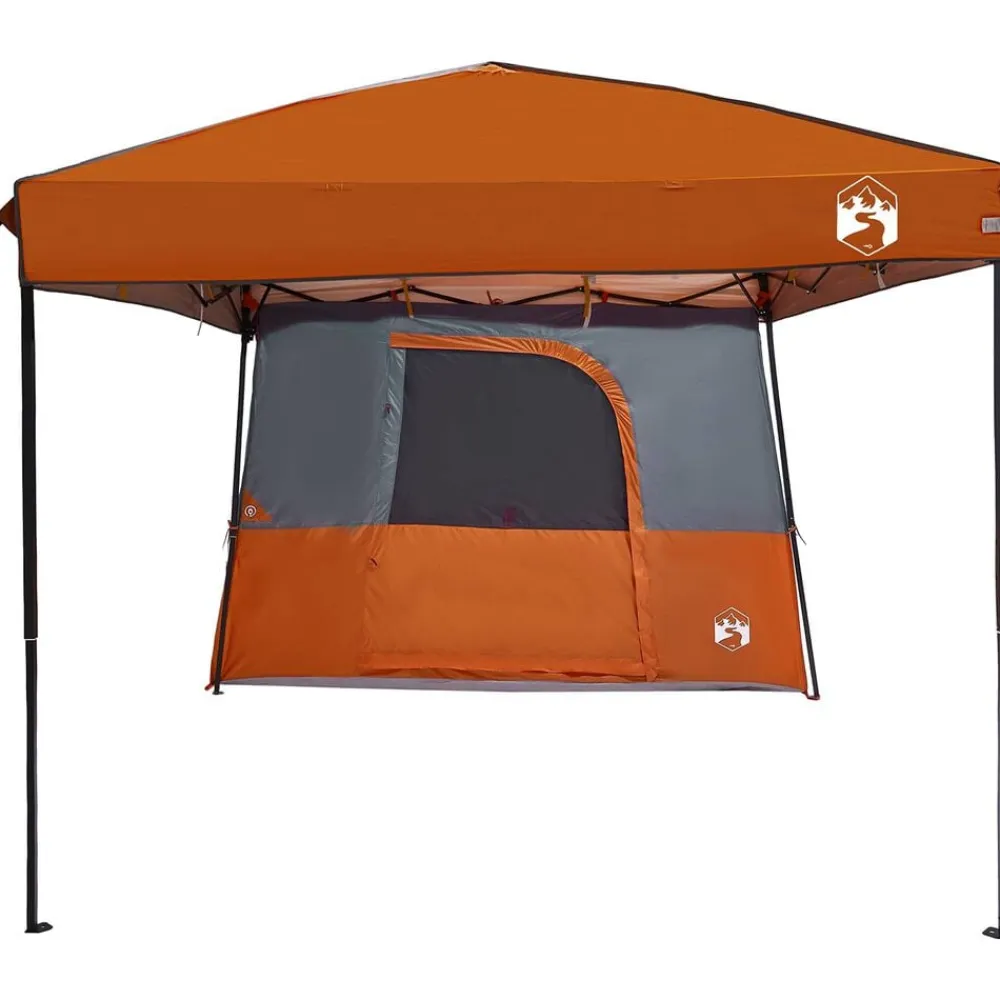vidaXL Juego de Tienda de Camping 2 pcs Tafetán y Tela Naranja New